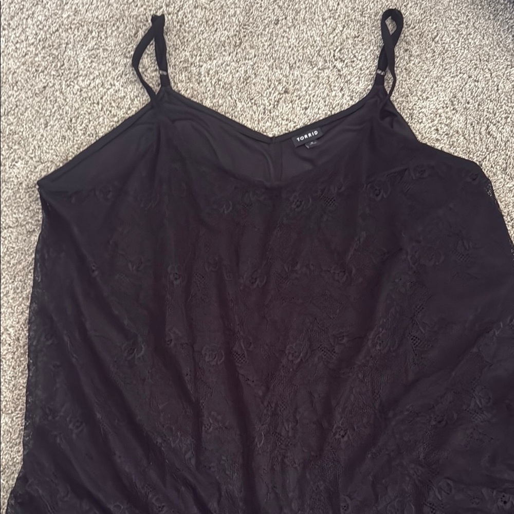 Torrid Black Camisole Top with Adjustable Straps